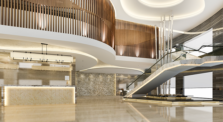 lobby fitout design